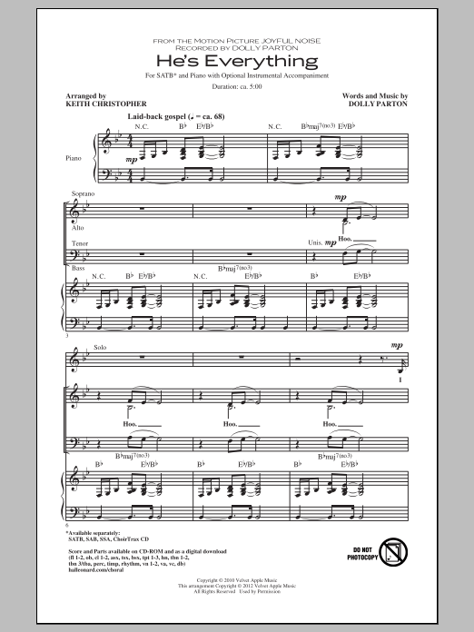 He's Everything (SATB Choir) von Keith Christopher