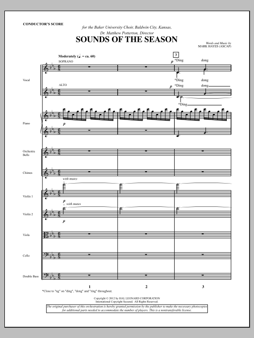 Sounds Of The Season - Score (Choir Instrumental Pak) von Mark Hayes