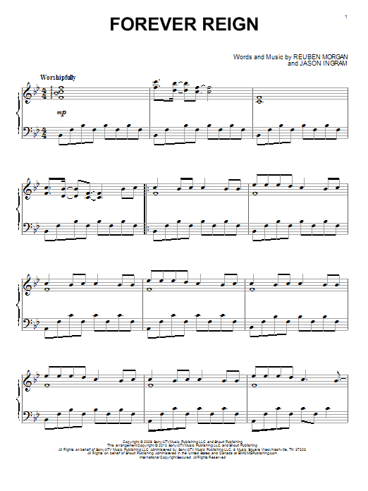 Forever Reign (Piano Solo) von Hillsong Worship