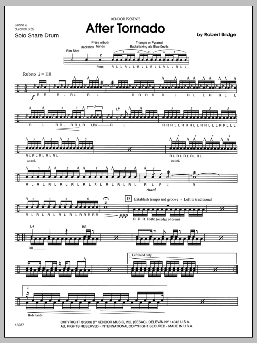 After Tornado (Percussion Solo) von Robert Bridge