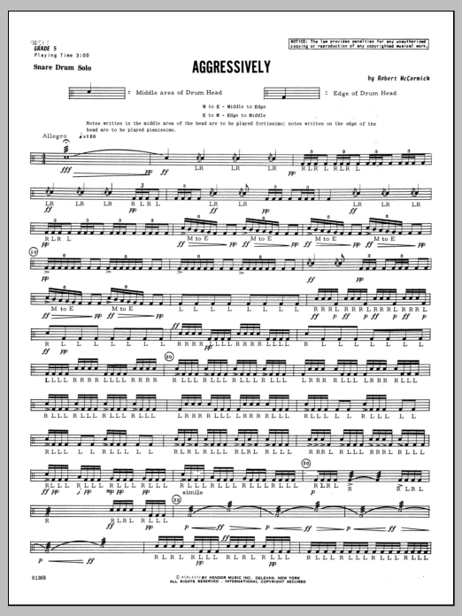 Aggressively (Percussion Solo) von Mccormick