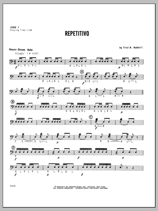 Repetitivo (Percussion Solo) von Hubbell