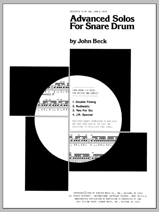 Advanced Solos For Snare Drum (Percussion Solo) von John H. Beck