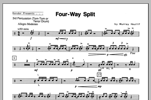 Four-Way Split - Percussion 3 (Percussion Ensemble) von Houllif