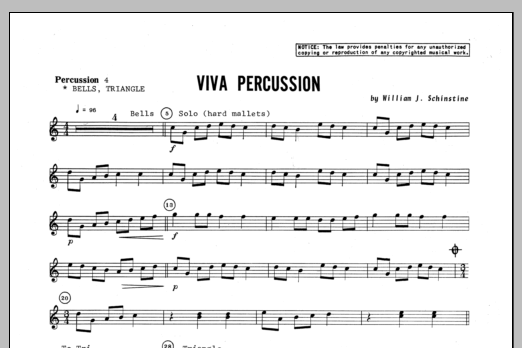 Viva Percussion - Percussion 4 (Percussion Ensemble) von Schinstine