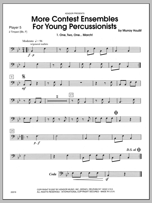 More Contest Ensembles For Young Percussionists - Percussion 5 (Percussion Ensemble) von Houllif