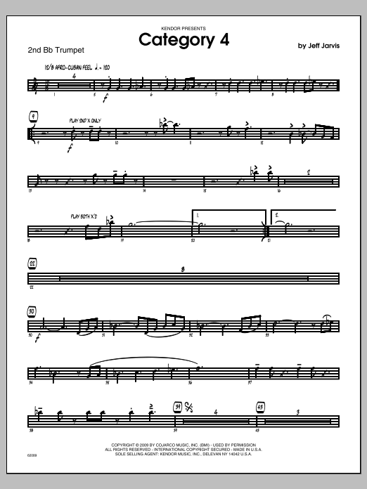 Category 4 - 2nd Bb Trumpet (Jazz Ensemble) von Jarvis