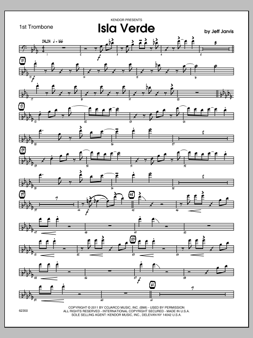 Isla Verde - Trombone 1 (Jazz Ensemble) von Jarvis