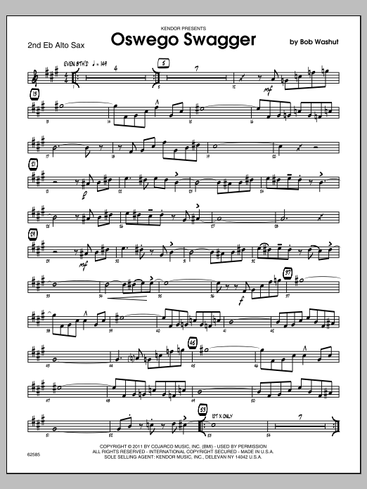 Oswego Swagger - Alto Sax 2 (Jazz Ensemble) von Washut