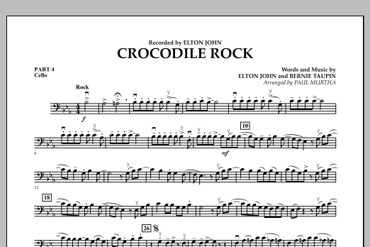 Crocodile Rock - Pt.4 - Cello (Concert Band: Flex-Band) von Paul Murtha