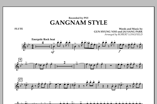 Gangnam Style - Flute (Concert Band) von Robert Longfield
