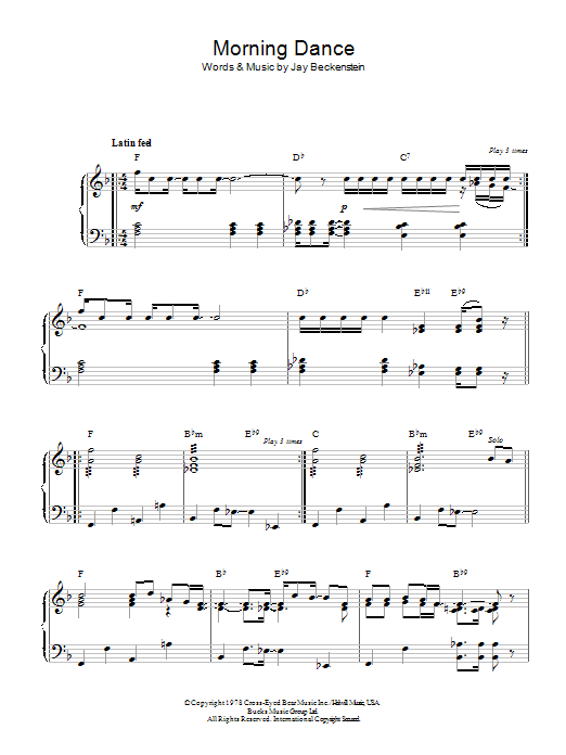 Morning Dance (Piano Solo) von Spyro Gyra