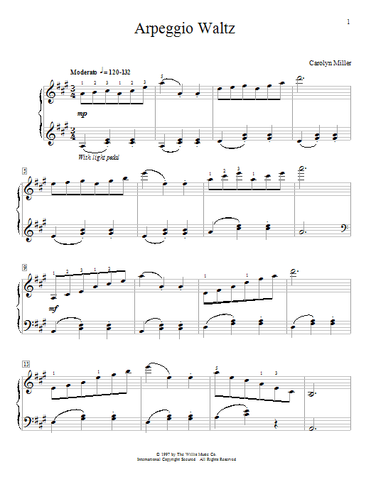 Arpeggio Waltz (Educational Piano) von Carolyn Miller