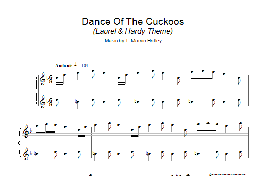 Dance Of The Cuckoos (Laurel and Hardy Theme) (Piano Solo) von T. Marvin Hatley