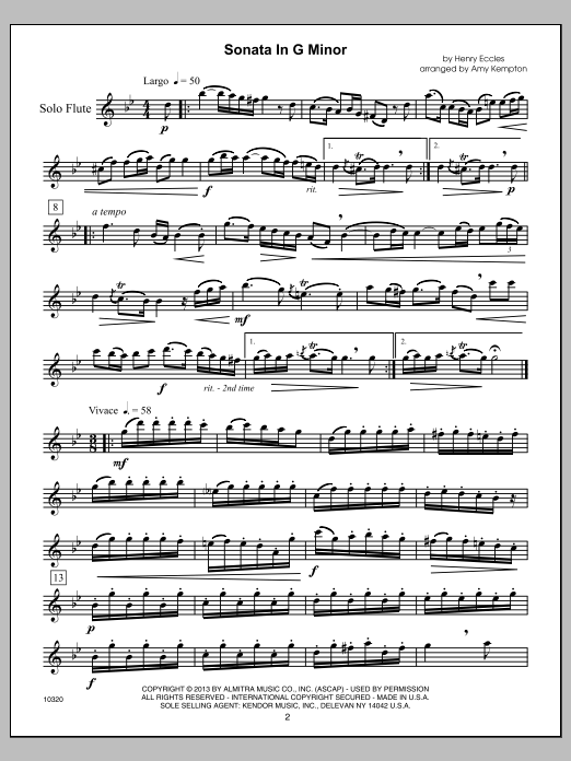 Kendor Master Repertoire - Flute - Full Score (Woodwind Solo) von Amy Kempton