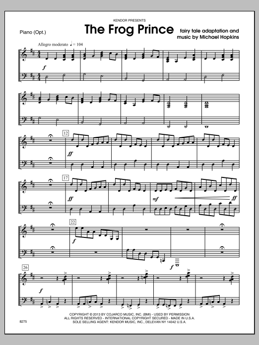 Frog Prince, The - Piano (Orchestra) von Michael Hopkins