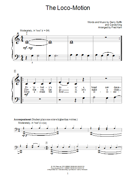 The Loco-Motion (Educational Piano) von Fred Kern