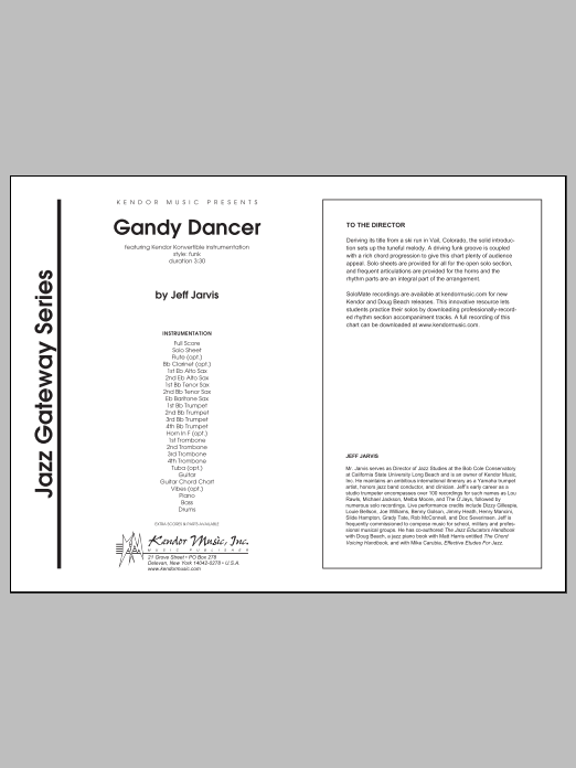 Gandy Dancer - Full Score (Jazz Ensemble) von Jeff Jarvis
