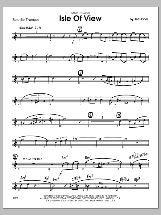 Isle Of View - 5th Bb Trumpet (Jazz Ensemble) von Jeff Jarvis