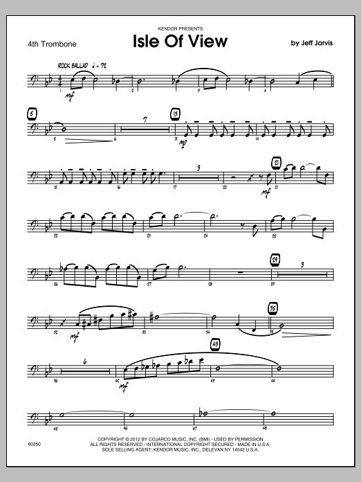 Isle Of View - 4th Trombone (Jazz Ensemble) von Jeff Jarvis
