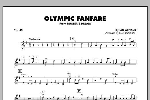 Olympic Fanfare (Bugler's Dream) - Violin (Orchestra) von Paul Lavender