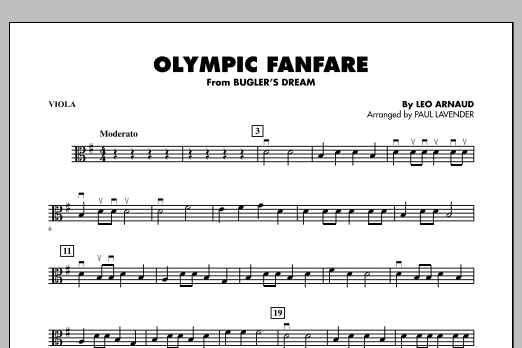 Olympic Fanfare (Bugler's Dream) - Viola (Orchestra) von Paul Lavender