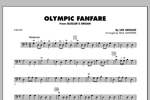 Olympic Fanfare (Bugler's Dream) - Cello (Orchestra) von Paul Lavender