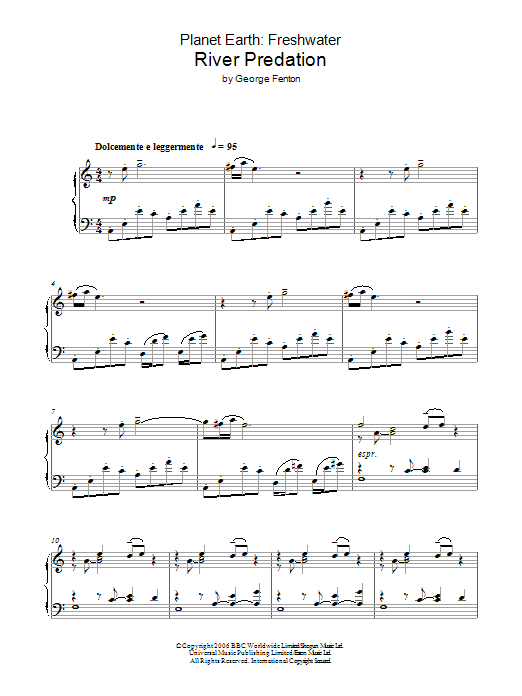 Planet Earth: River Predation (Piano Solo) von George Fenton