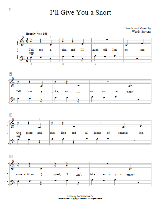 I'll Give You A Snort (Educational Piano) von Wendy Stevens