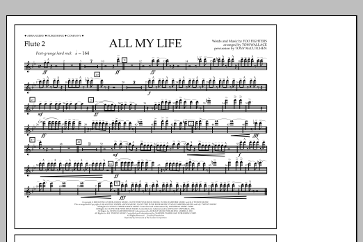 All My Life - Flute 2 (Marching Band) von Tom Wallace