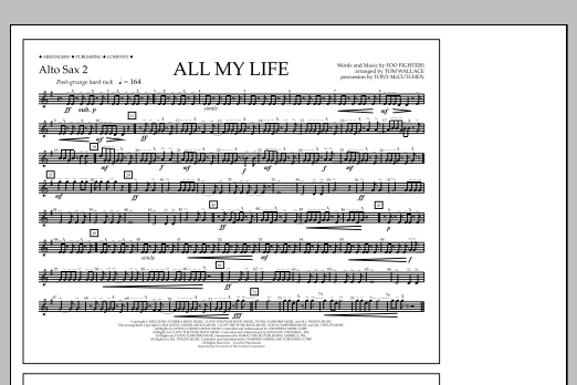 All My Life - Alto Sax 2 (Marching Band) von Tom Wallace