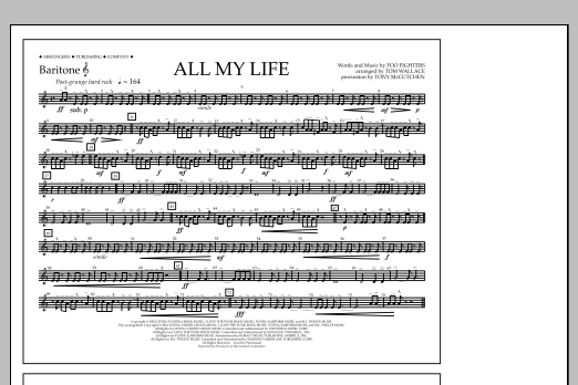 All My Life - Baritone T.C. (Marching Band) von Tom Wallace