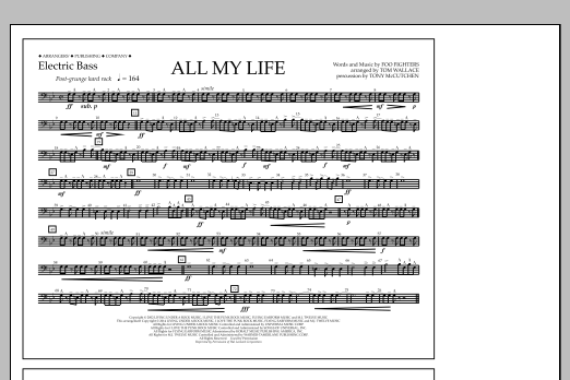 All My Life - Electric Bass (Marching Band) von Tom Wallace