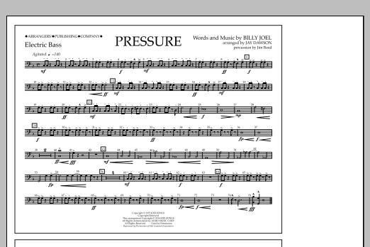 Pressure - Electric Bass (Marching Band) von Jay Dawson