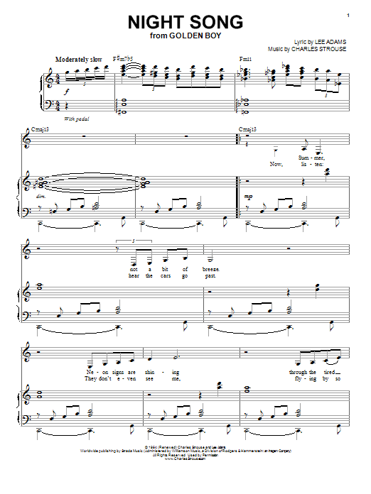 Night Song (Piano & Vocal) von Nina Simone