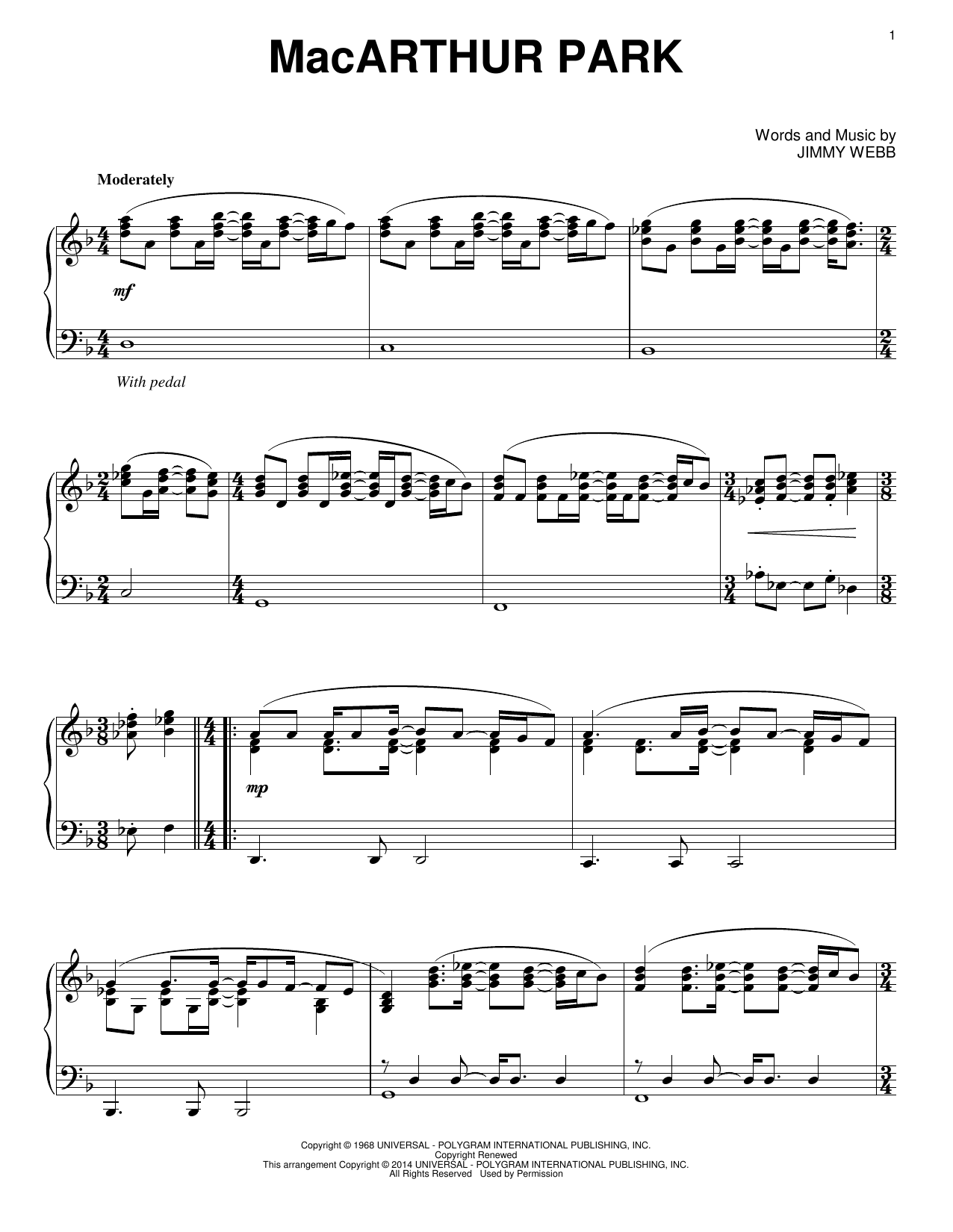 MacArthur Park (Piano Solo) von Donna Summer