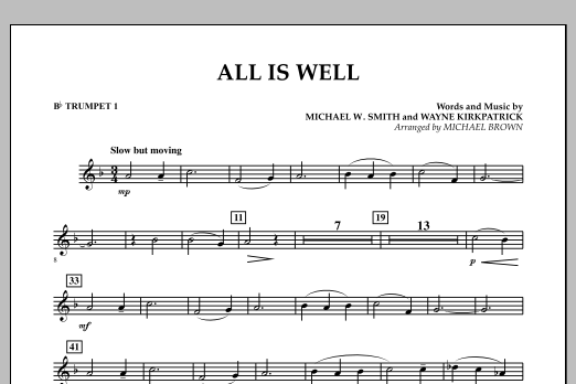 All Is Well - Bb Trumpet 1 (Concert Band) von Michael Brown