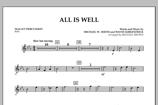 All Is Well - Mallet Percussion (Concert Band) von Michael Brown