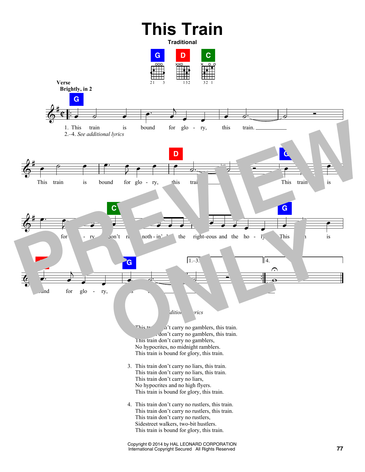 This Train (ChordBuddy) von Traditional