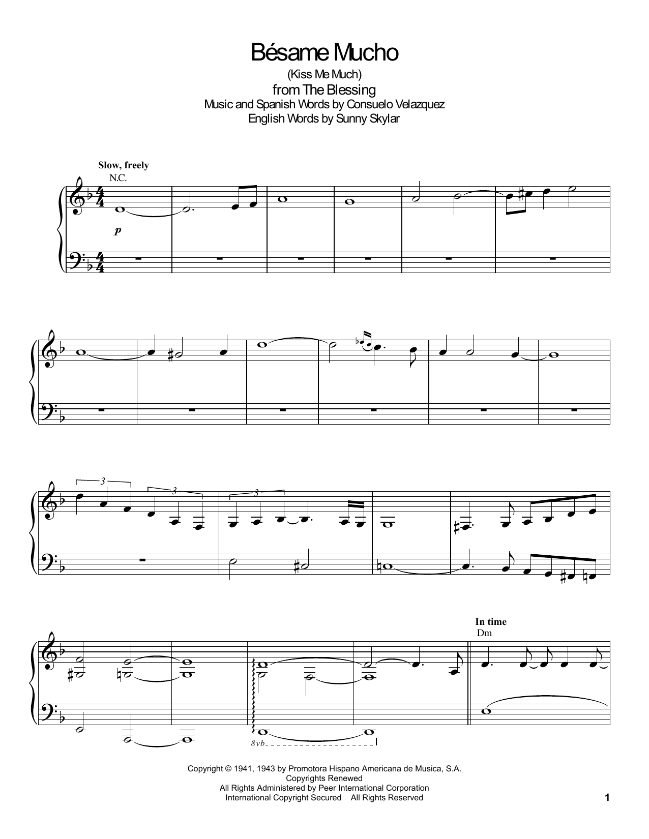 Bsame Mucho (Kiss Me Much) (Piano Transcription) von Gonzalo Rubalcaba