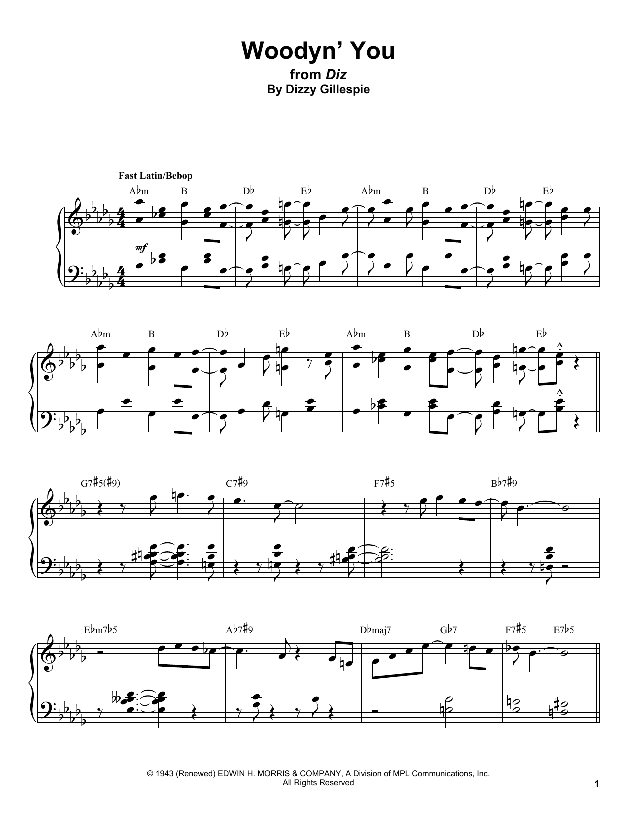 Woodyn' You (Piano Transcription) von Gonzalo Rubalcaba