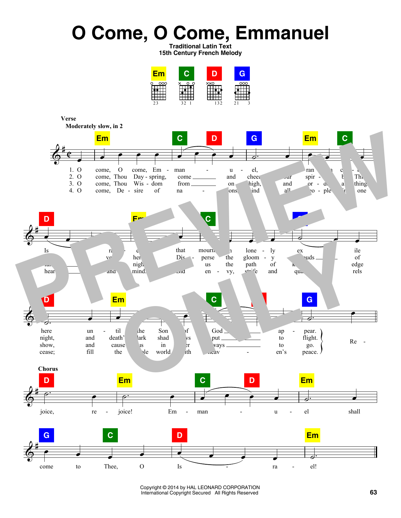 O Come, O Come, Emmanuel (ChordBuddy) von Traditional Latin Text