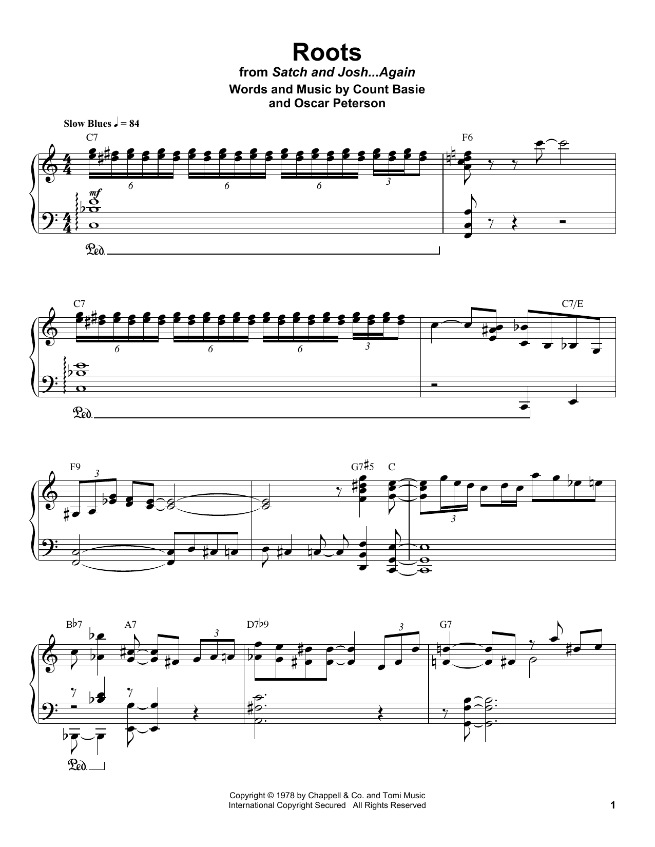 Roots (Piano Transcription) von Count Basie
