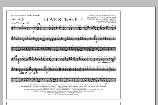 Love Runs Out - Baritone T.C. (Marching Band) von Jay Dawson