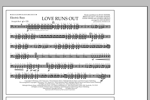 Love Runs Out - Electric Bass (Marching Band) von Jay Dawson