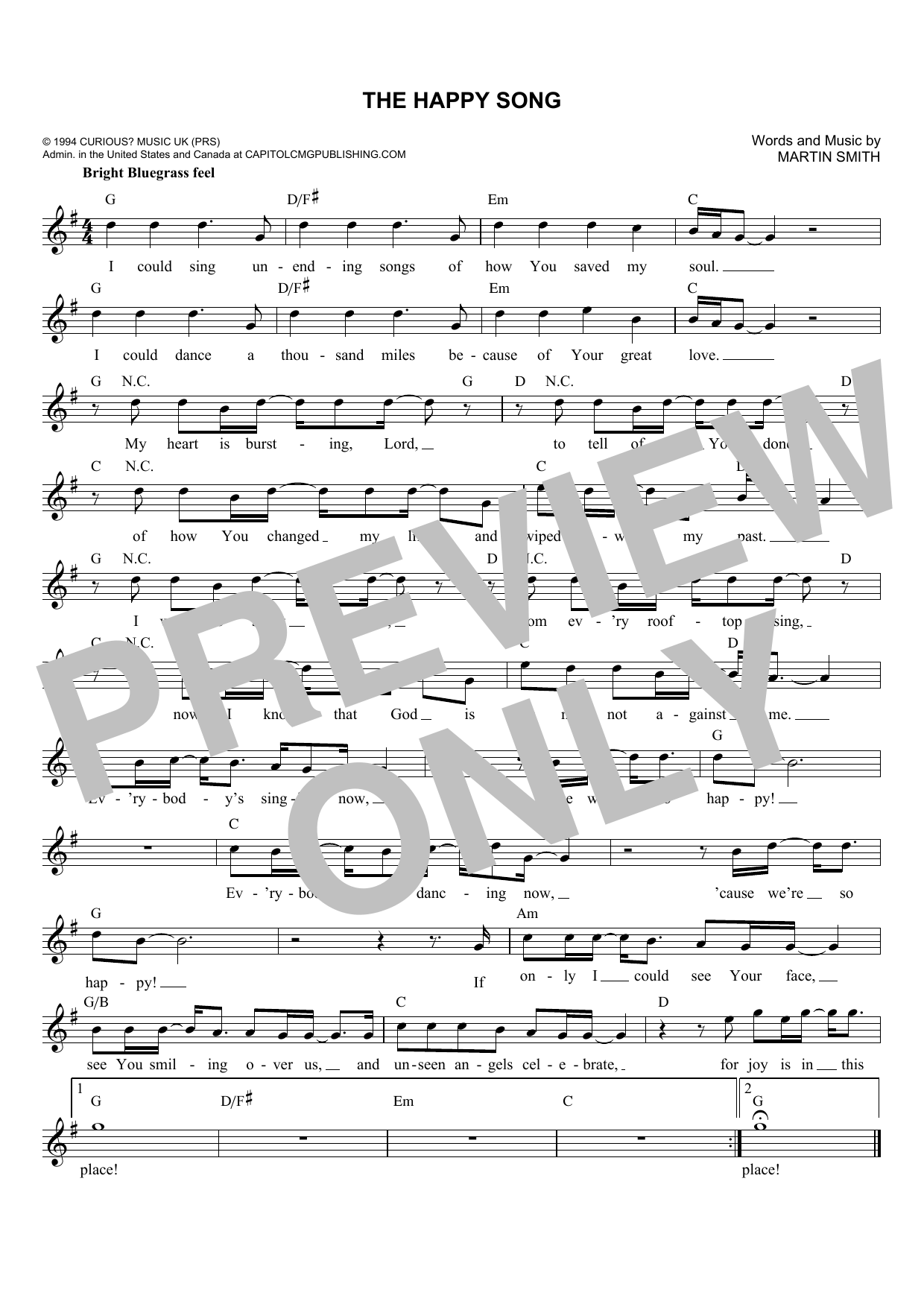 The Happy Song (Lead Sheet / Fake Book) von Delirious?