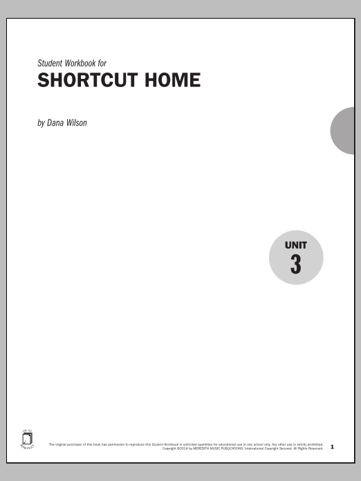 Guides to Band Masterworks, Vol. 5 - Student Workbook - Shortcut Home (Instrumental Method) von Dana Wilson