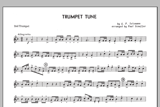 Trumpet Tune - 2nd Trumpet in Bb (Brass Ensemble) von Paul M. Stouffer