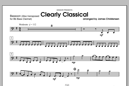 Clearly Classical - Bassoon (Woodwind Ensemble) von James Christensen