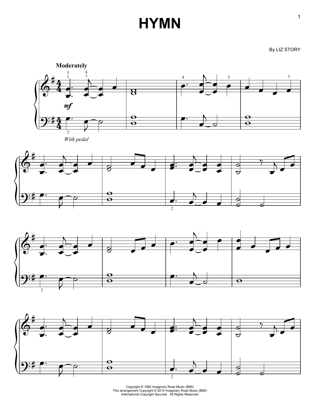 Hymn (Easy Piano) von Liz Story